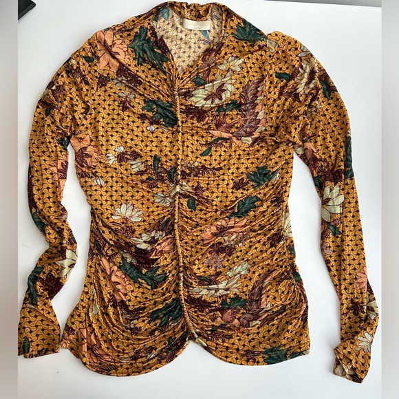 Ulla Johnson print long-sleeved top - XL - Picture 2 of 10